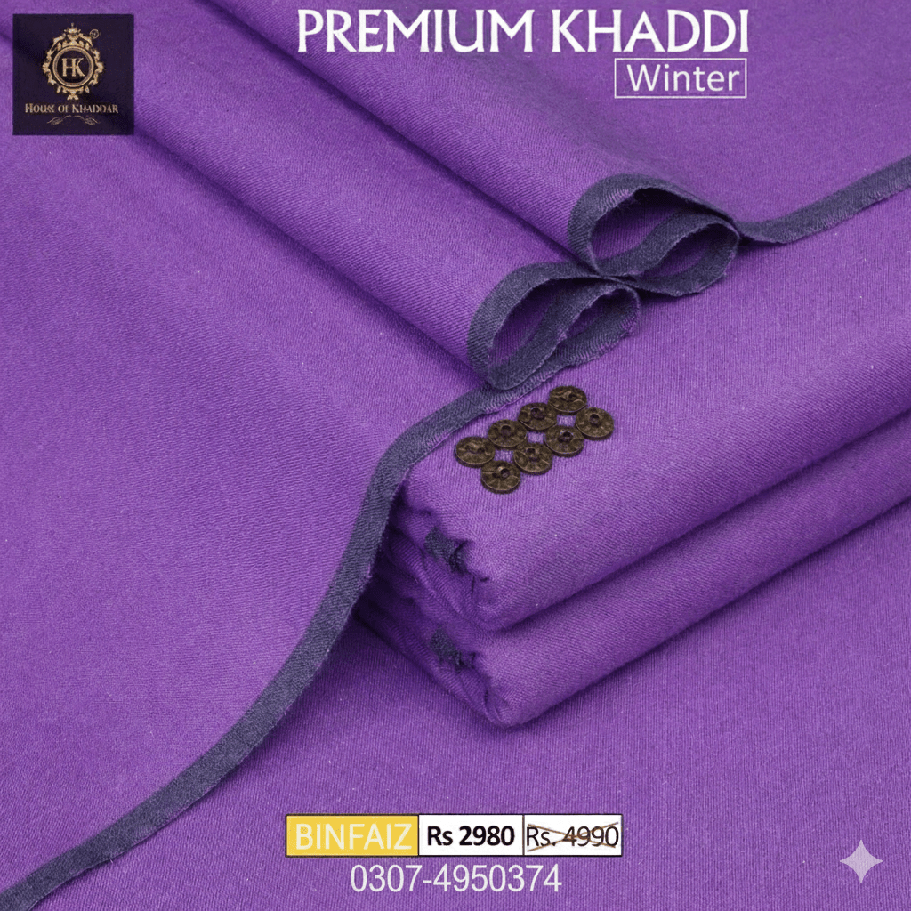 “Premium Khadhar Fabric – Soft & Handwoven” - BinFaiz.com.pk